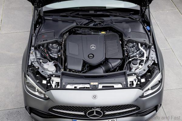 W206 Mercedes-Benz C-Class engine bay