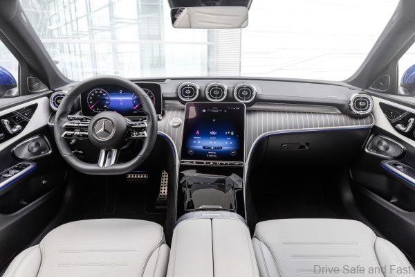 W206 Mercedes-Benz C-Class dashboard in white