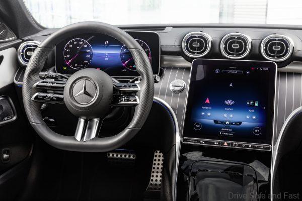 W206 Mercedes-Benz C-Class dashboard close up