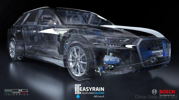 Audi Easyrain anti aquaplaning cutaway