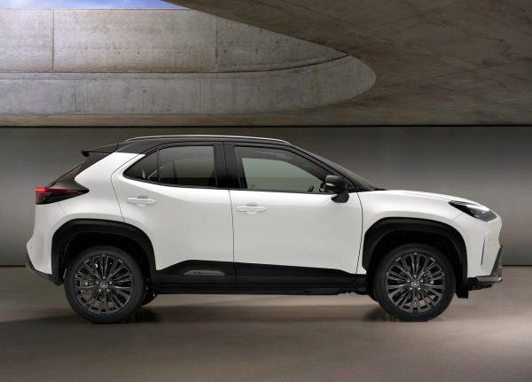 White Toyota Yaris Cross Adventure Grade Side Profile