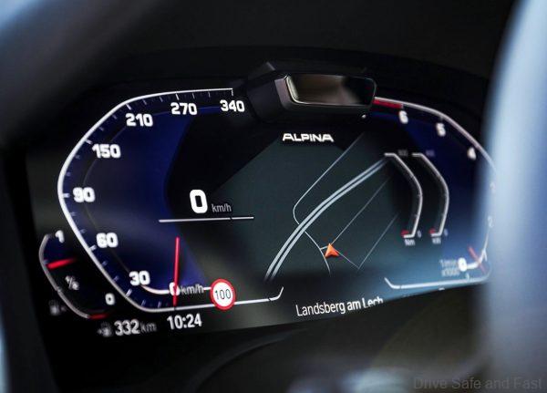 BMW ALPINA B8 Gran Coupé instrument cluster