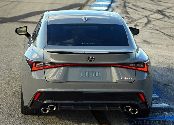Lexus IS 500 F Sport Performance Launch Edition rear