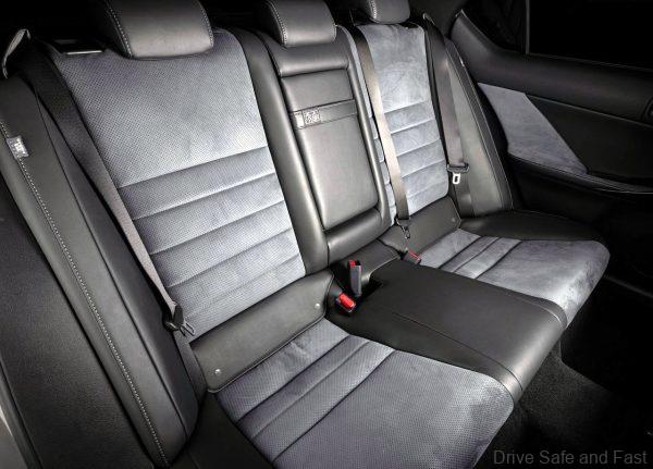 Lexus IS 500 F Sport Performance Launch Edition rear seats