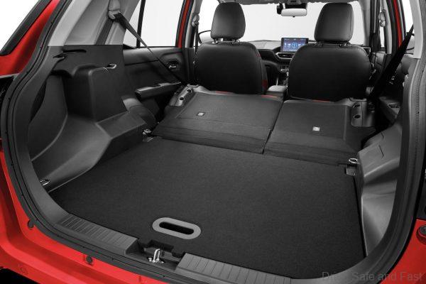 Perodua Ativa AV Interior seats folded