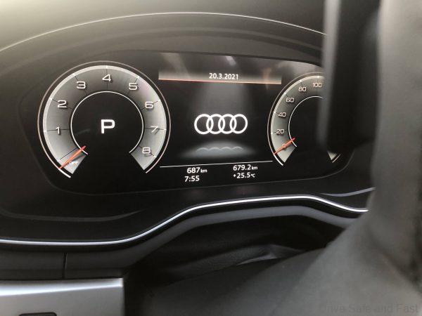 Audi A5 Sportback Quattro TFSI_meter cluster
