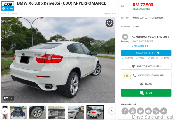 BMW X6_2009_CBU_used