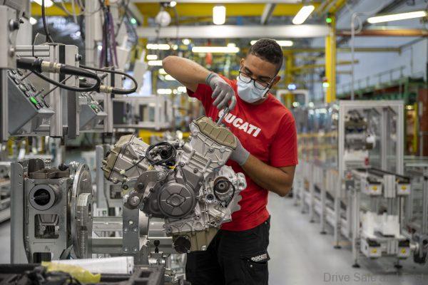 Ducati engine factory production