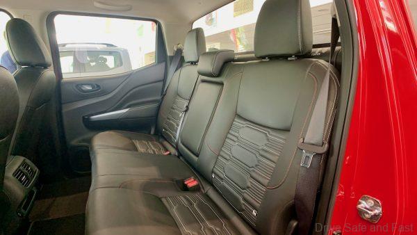 2021 Nissan Navara Pro 4X rear seats