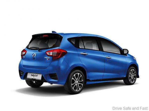 Perodua Myvi_Blue_2018_rear