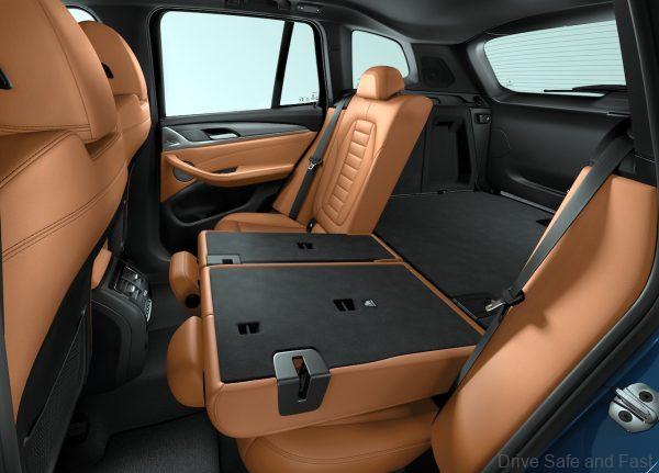 BMW X3 sDrive20i rear seats
