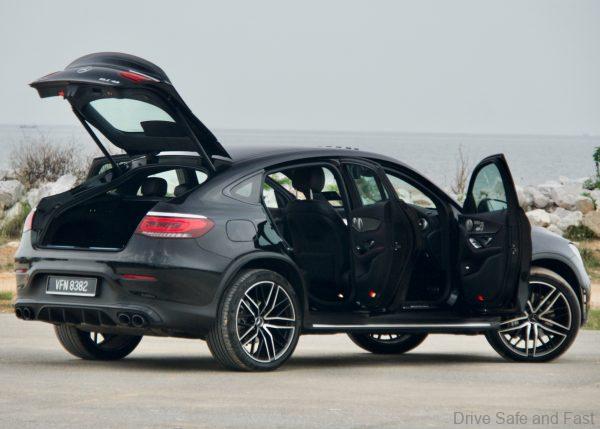 Mercedes-AMG GLC 43 4MATIC Coupé rear all open
