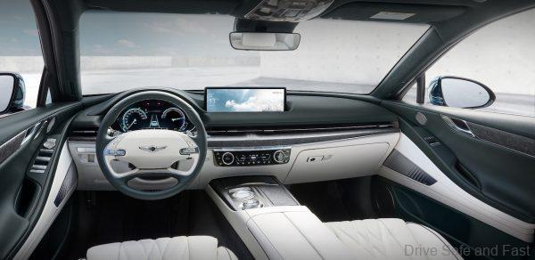 Genesis Electrified G80 Cabin in White