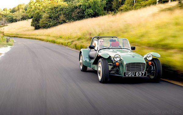 Caterham Cars deriving in the countryside