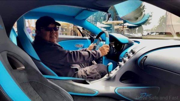 Malaysian owner sits in his Bugatti Divo