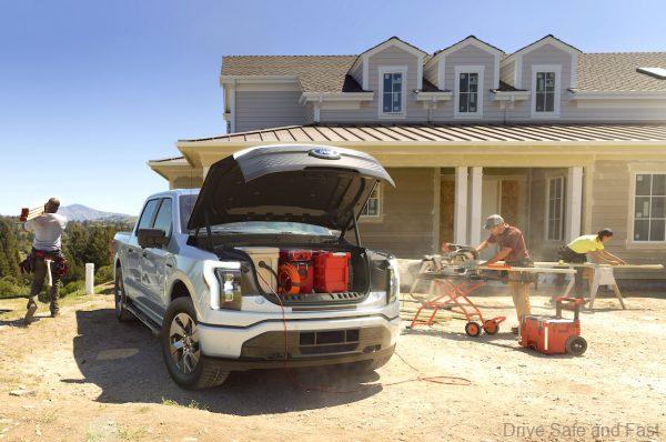 Ford Lightning EV with front cargo room