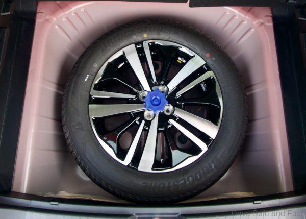 Perodua Ativa spare tyre