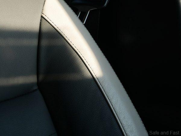 Nissan Almera Turbo leather stitching