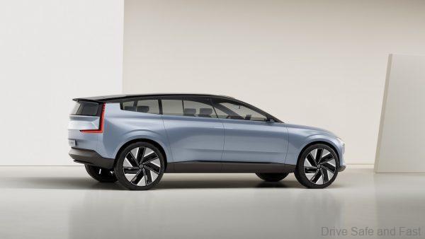 Volvo Concept Recharge side profile