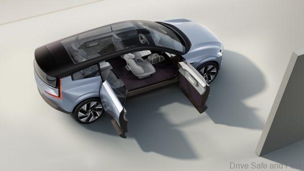 Volvo Concept Recharge doors open