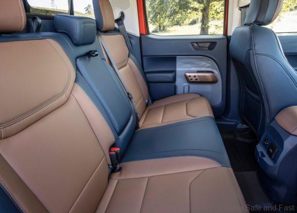rear seats of the Ford Maverick