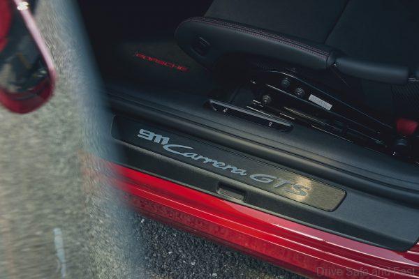 Porsche 911 GTS door sill