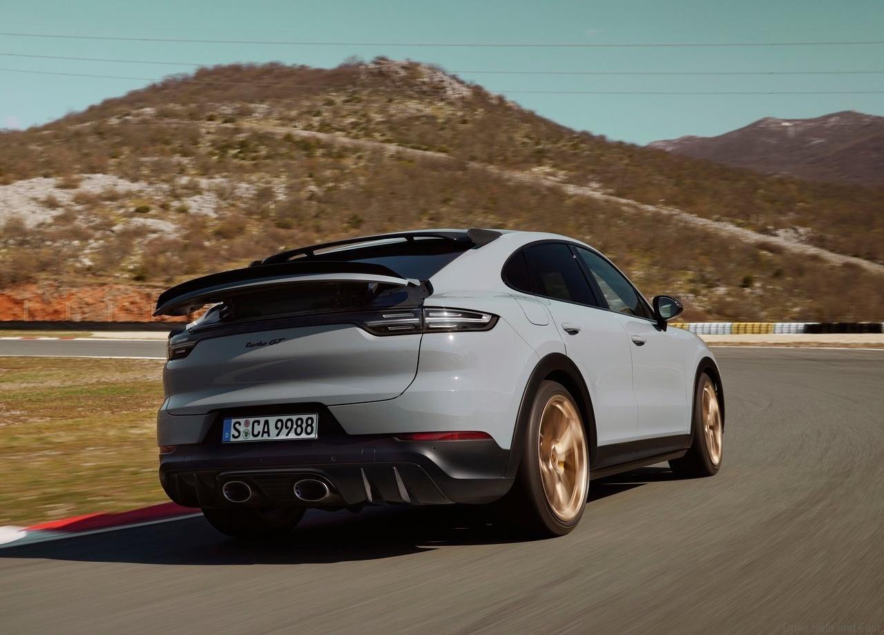 Porsche Cayenne Turbo GT deployed spoiler