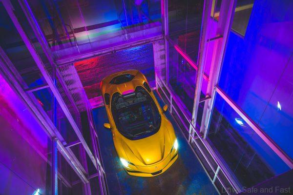 Ferrari SF90 Spider exterior from above