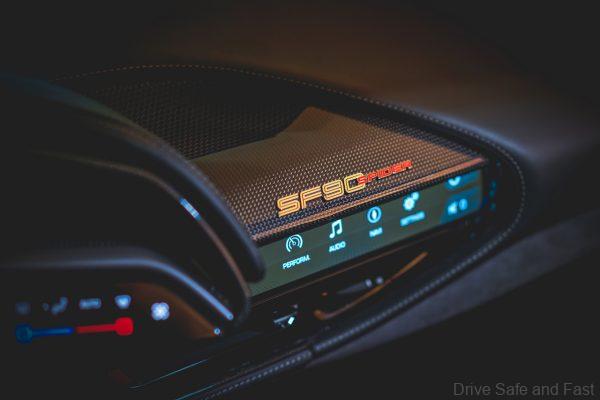 Ferrari SF90 Spider instrument cluster