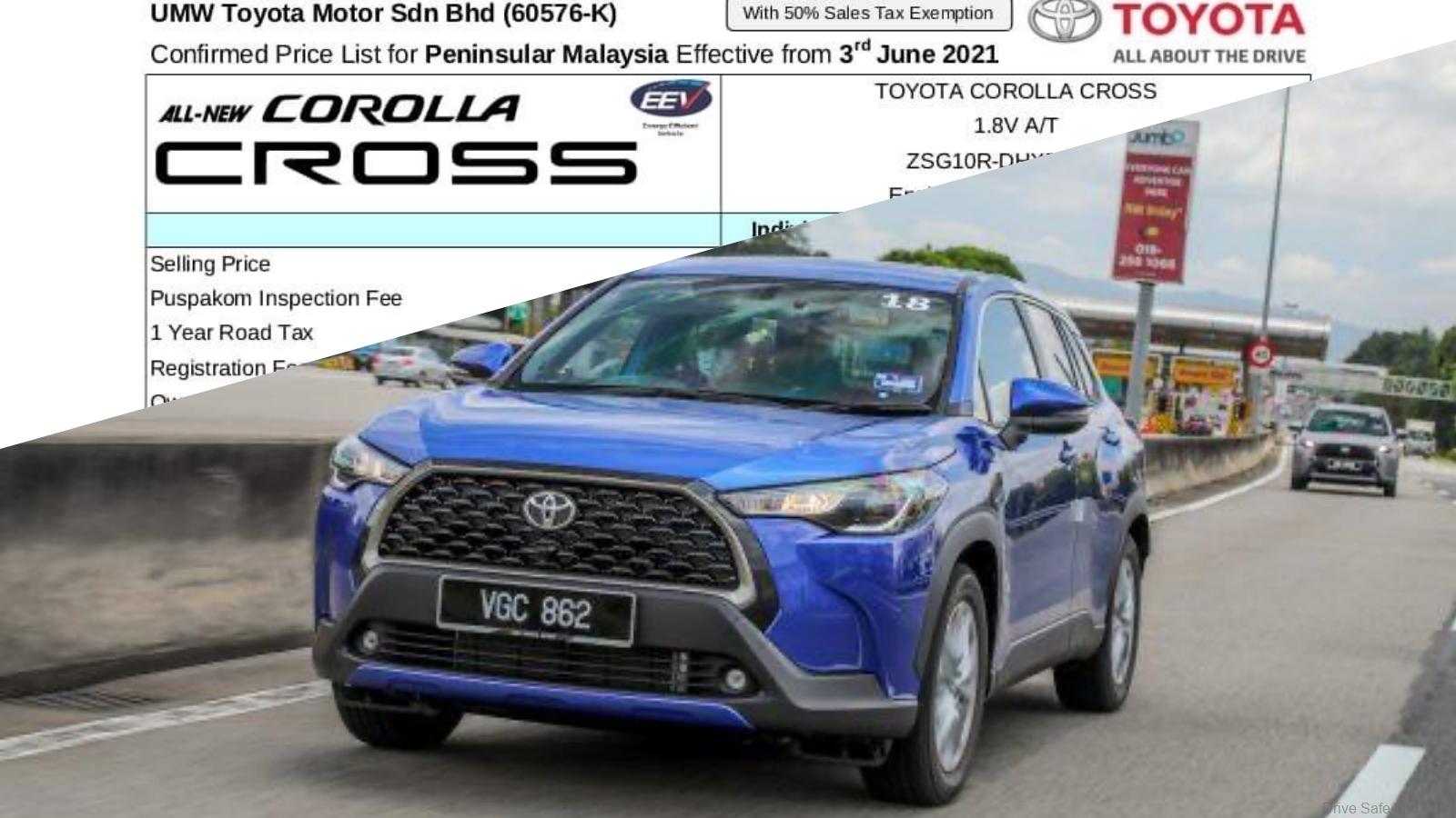 Ckd Toyota Corolla Cross Price List Only 1 8v Same Price