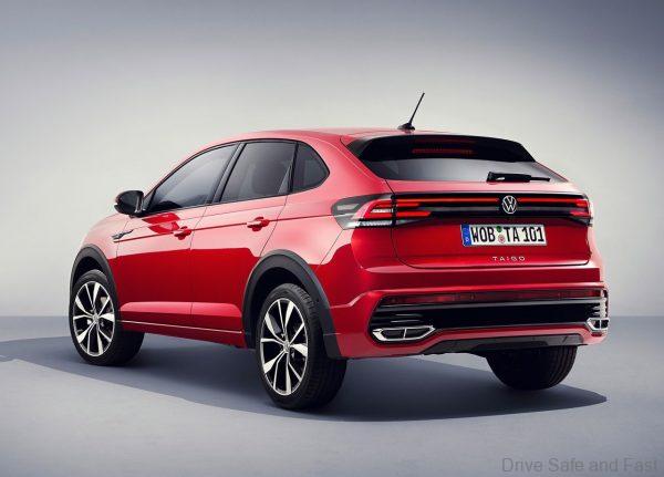 VW Taigo R Line rear three quarter