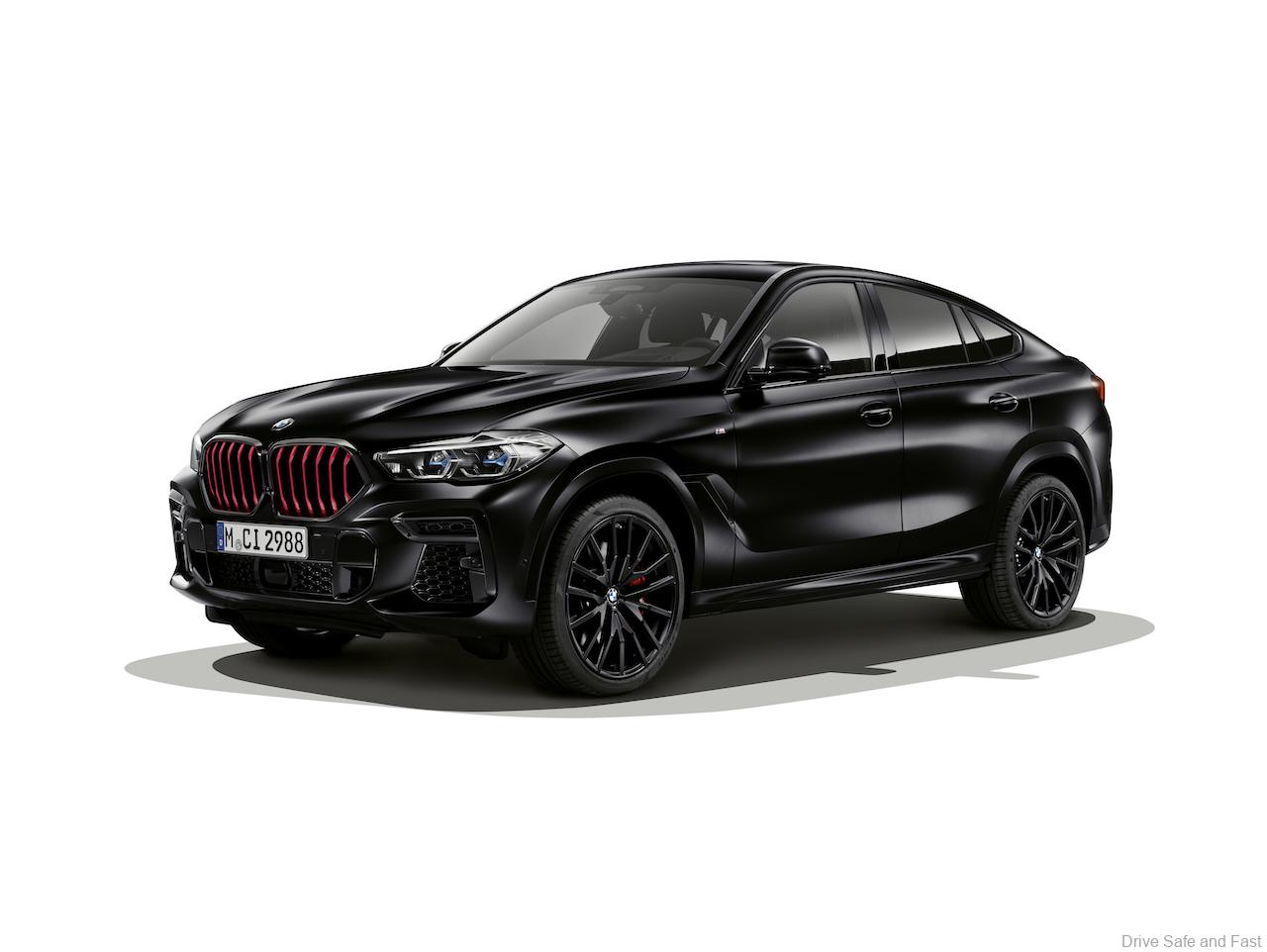 BMW X6 Black Vermillion studio front