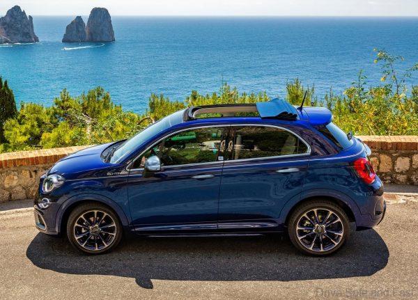 Fiat 500X Yachting side