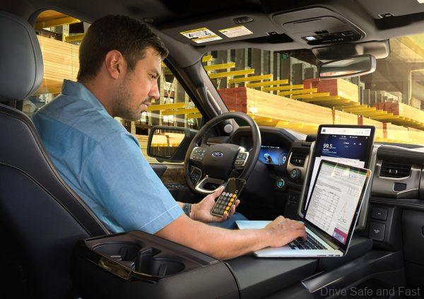 Ford Lightning EV Truck cockpit