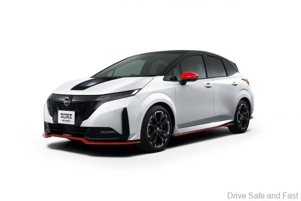 Nissan Note Aura Nismo - white front three quarter exterior