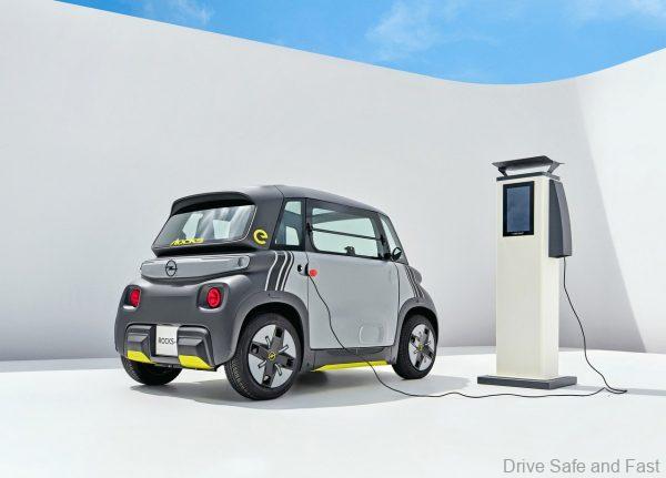 charging an Opel Rocks-e