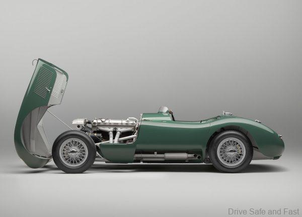 jaguar C Type Continuation Model - hood open