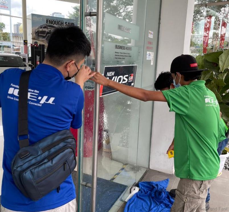 Toyota Pj Section 19 Installs Rikeguard Antimicrobial Film