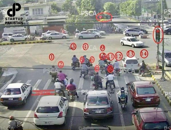 motorcycles, traffic light