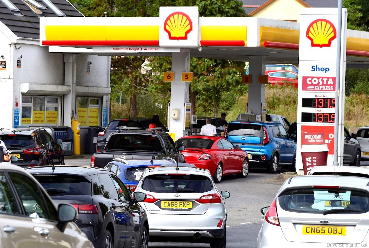 UK Fuel Crisis At Shell Stations