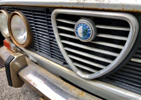 Car Scrapping an old Alfa Romeo