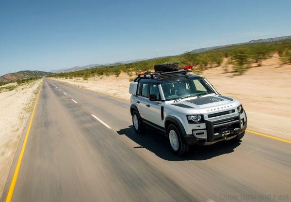 NEW Defender on the highway