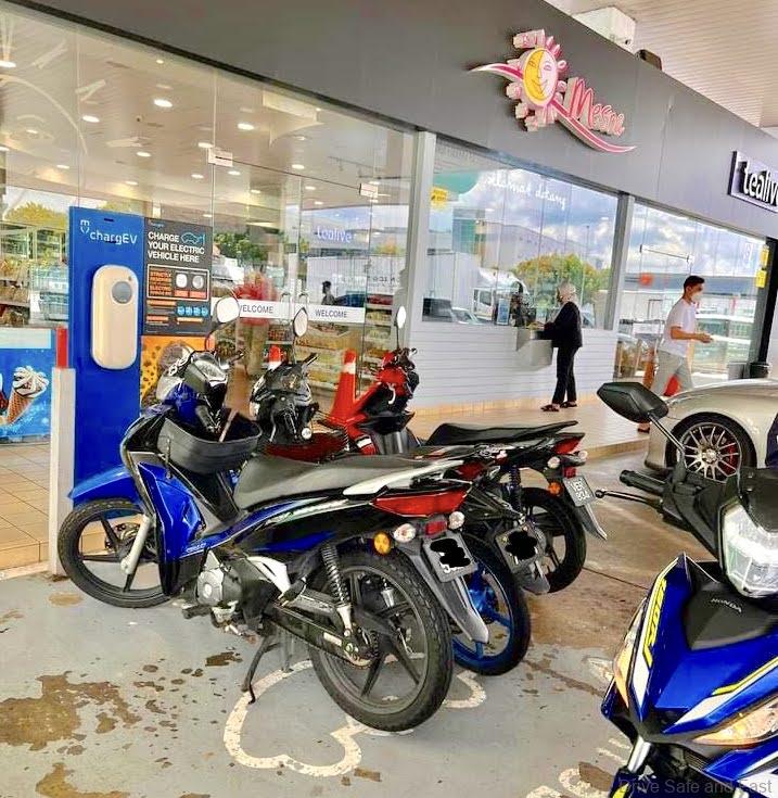 EV charging station blocked