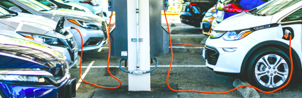 Tesla EV charging park