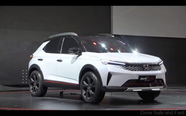 Potential Honda ZR-V, the Honda SUV RS Concept from the front
