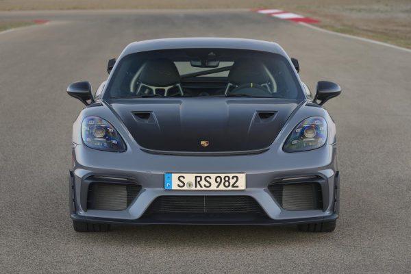 front of the Porsche 718 Cayman GT4 RS