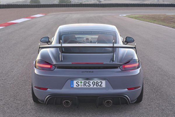 rear end of the Porsche 718 Cayman GT4 RS