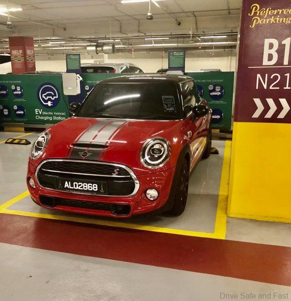 electric car charging bay blocked