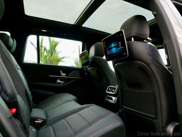 2nd row of the mercedes-benz gls 450 4matic with amg line 3rd generation