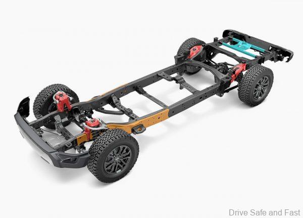 Ford Ranger Raptor chassis